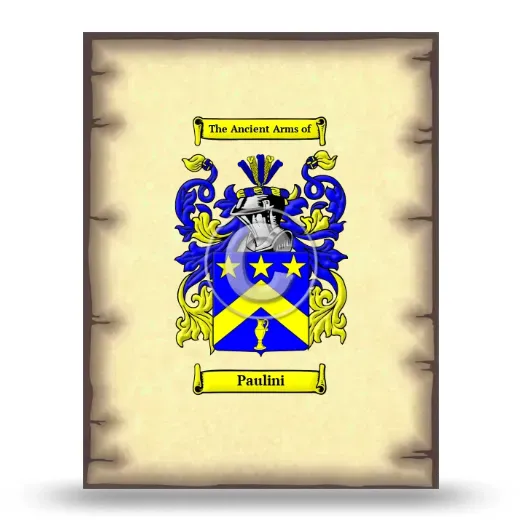 Paulini Coat of Arms Print