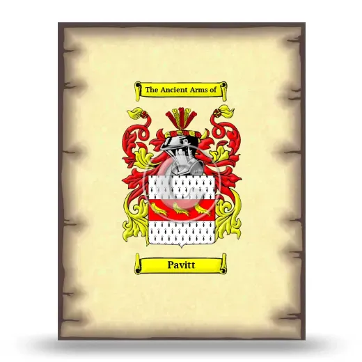 Pavitt Coat of Arms Print