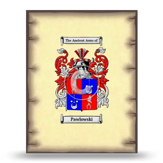 Pawlowski Coat of Arms Print