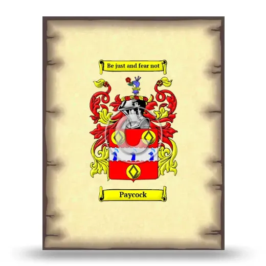 Paycock Coat of Arms Print