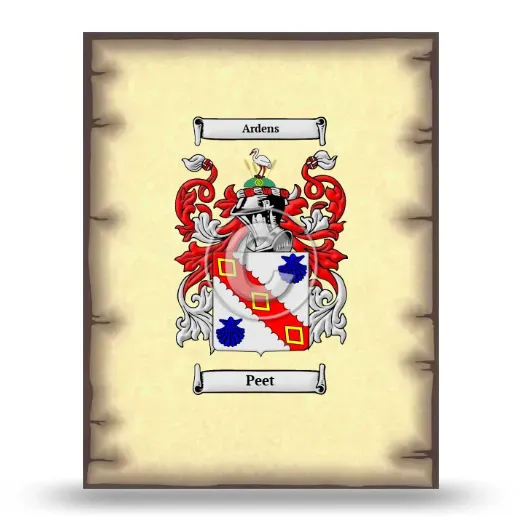 Peet Coat of Arms Print