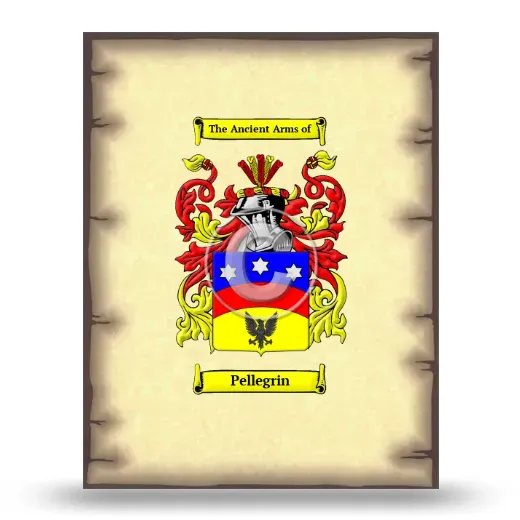 Pellegrin Coat of Arms Print