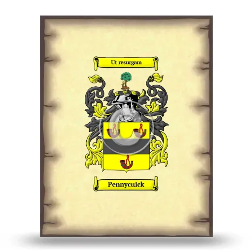 Pennycuick Coat of Arms Print