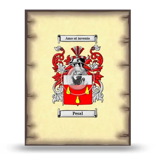 Peral Coat of Arms Print