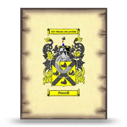 Percell Coat of Arms Print