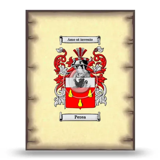 Perea Coat of Arms Print