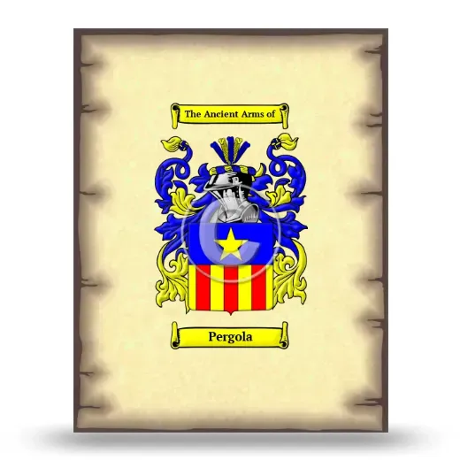 Pergola Coat of Arms Print