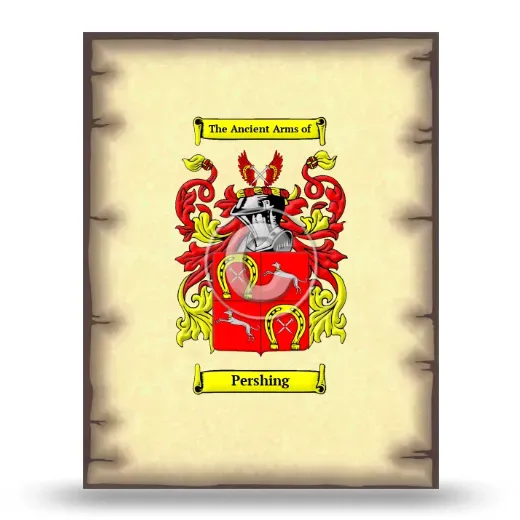 Pershing Coat of Arms Print