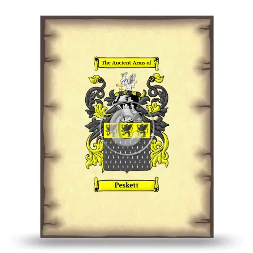 Peskett Coat of Arms Print