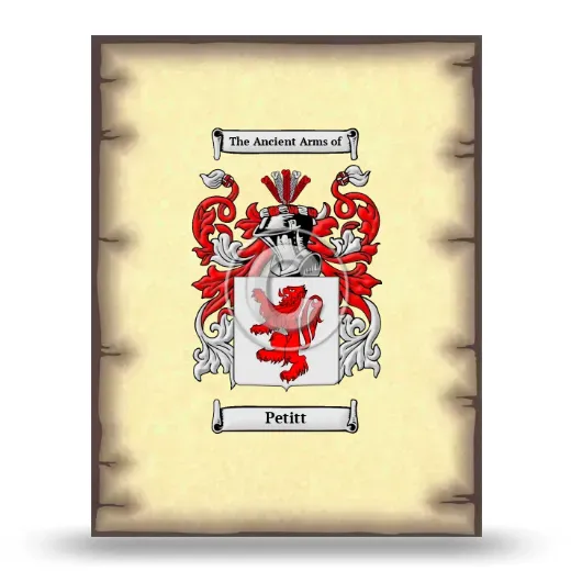 Petitt Coat of Arms Print