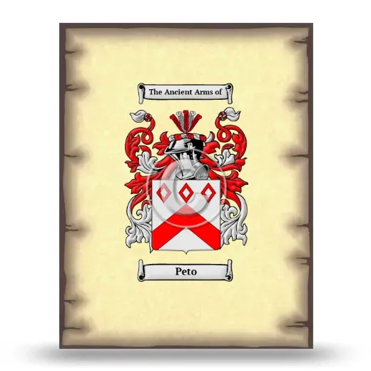 Peto Coat of Arms Print