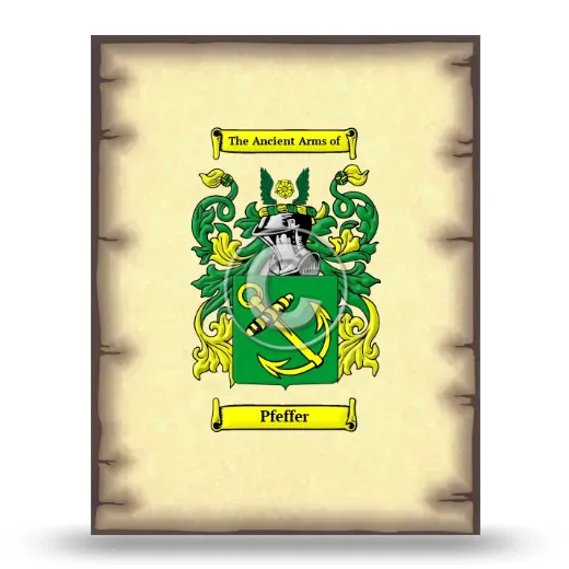 Pfeffer Coat of Arms Print