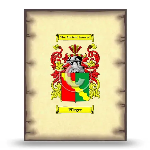 Pfleger Coat of Arms Print
