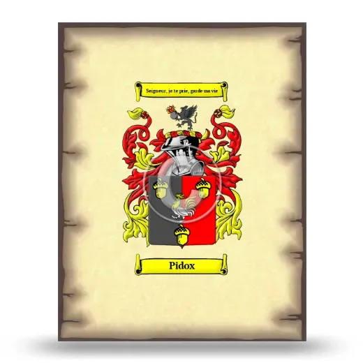 Pidox Coat of Arms Print