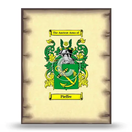 Pieffer Coat of Arms Print