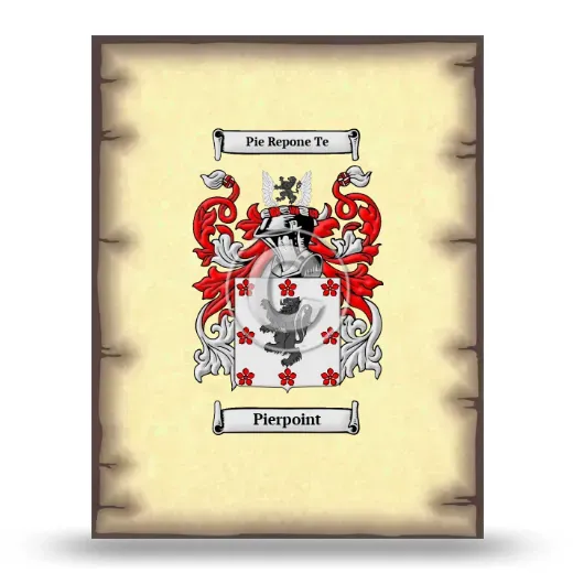 Pierpoint Coat of Arms Print