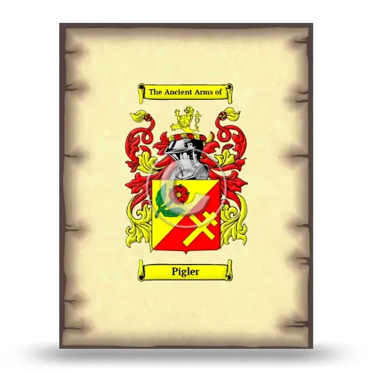 Pigler Coat of Arms Print