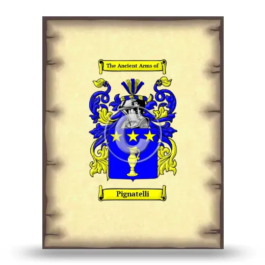 Pignatelli Coat of Arms Print