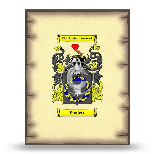 Pimlett Coat of Arms Print