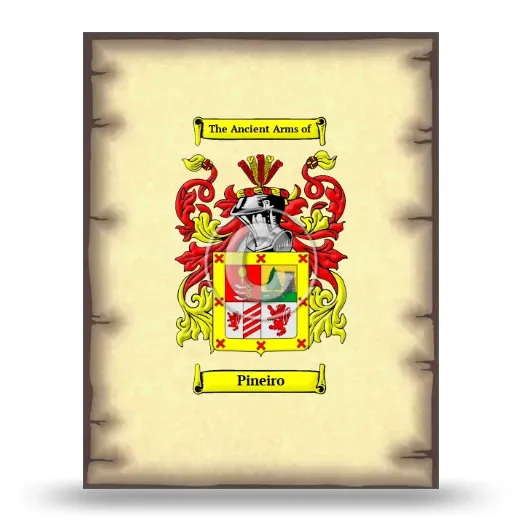 Pineiro Coat of Arms Print
