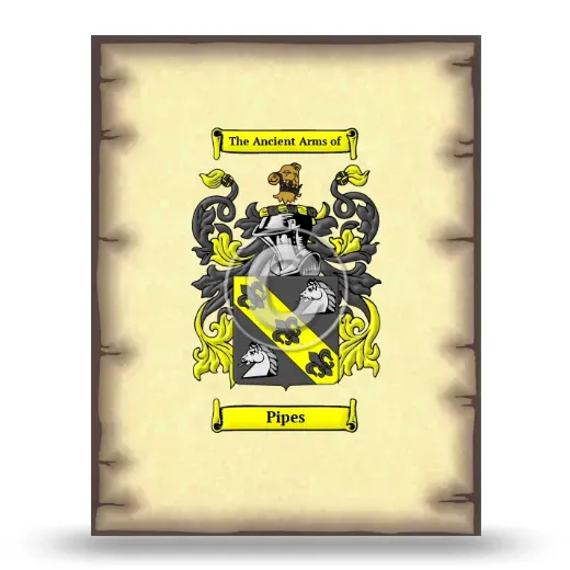 Pipes Coat of Arms Print