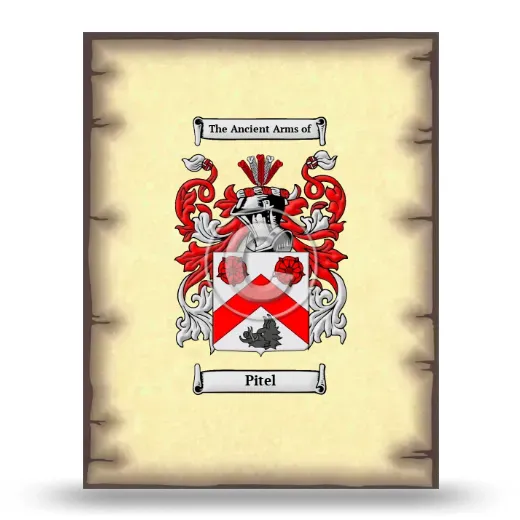 Pitel Coat of Arms Print