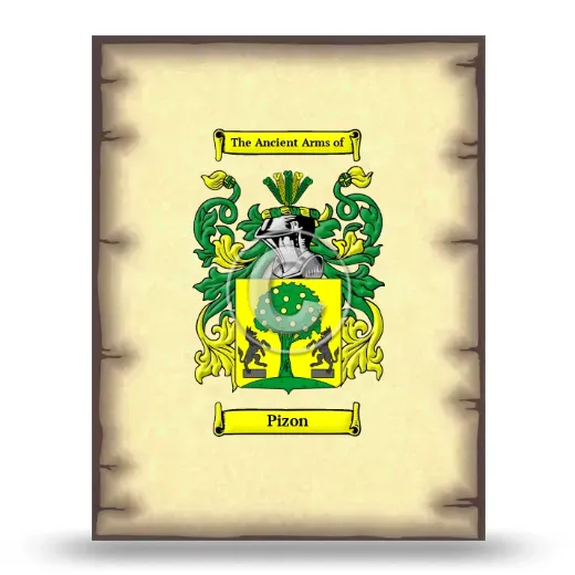 Pizon Coat of Arms Print
