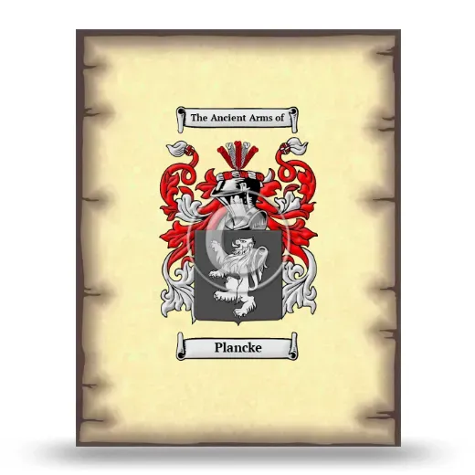 Plancke Coat of Arms Print
