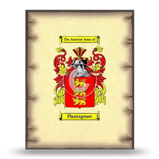 Plantagenet Coat of Arms Print