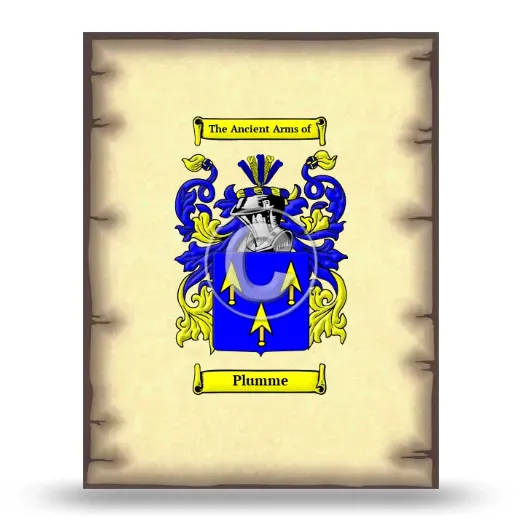 Plumme Coat of Arms Print
