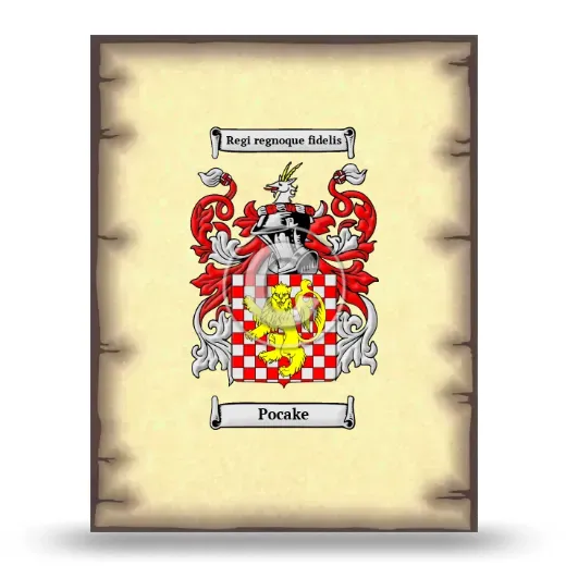Pocake Coat of Arms Print