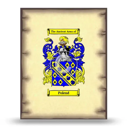 Polend Coat of Arms Print