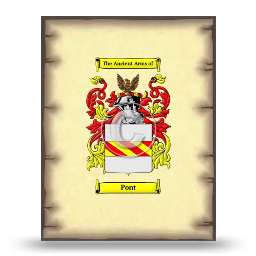 Pont Coat of Arms Print