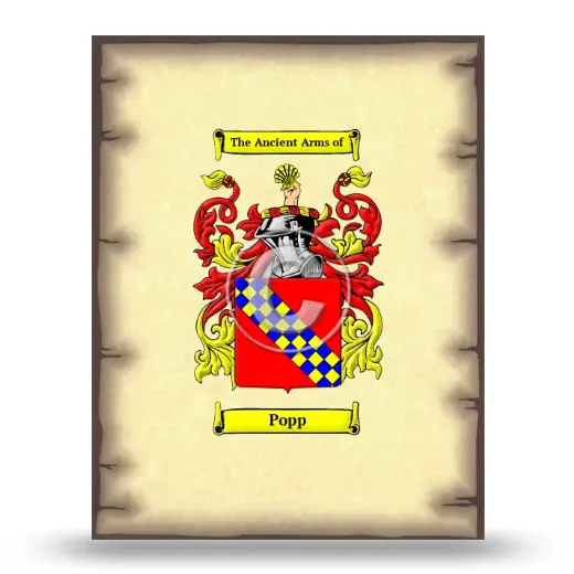 Popp Coat of Arms Print