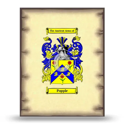 Popple Coat of Arms Print