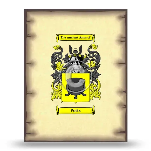 Potts Coat of Arms Print