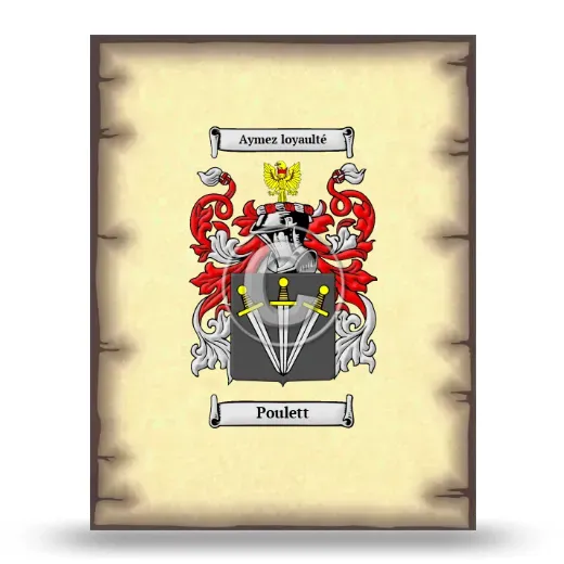 Poulett Coat of Arms Print