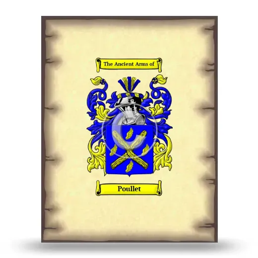 Poullet Coat of Arms Print