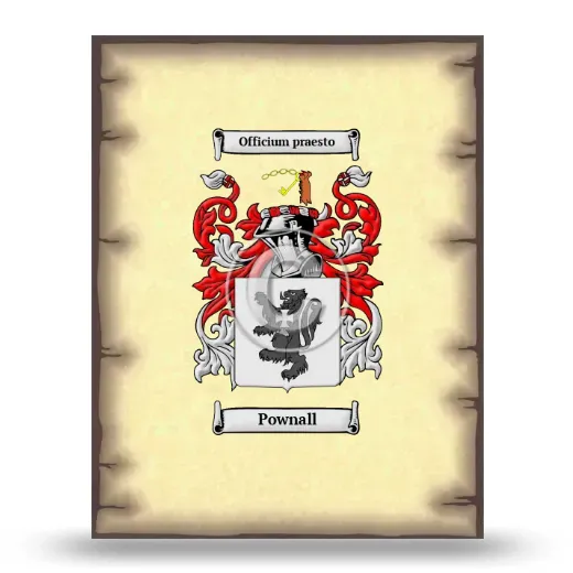 Pownall Coat of Arms Print