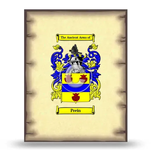 Prein Coat of Arms Print