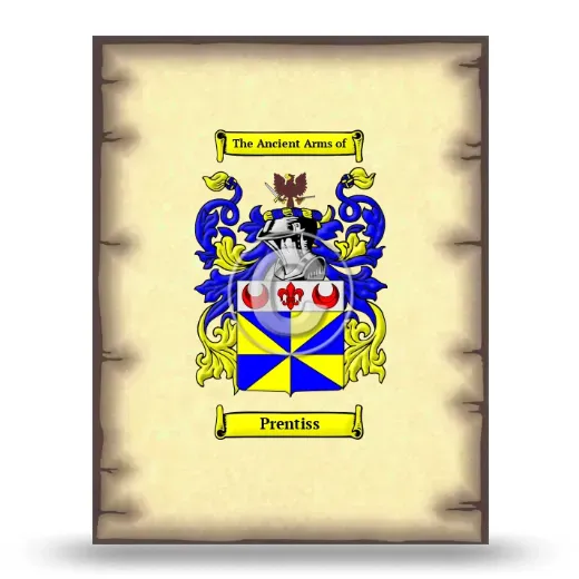 Prentiss Coat of Arms Print