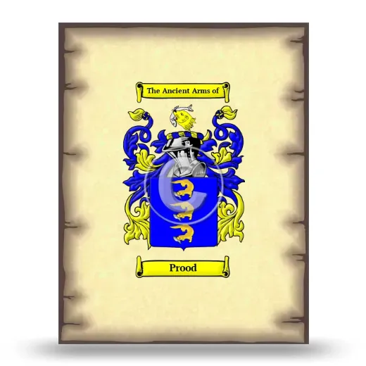 Prood Coat of Arms Print