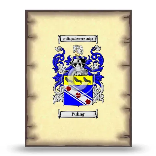 Puling Coat of Arms Print