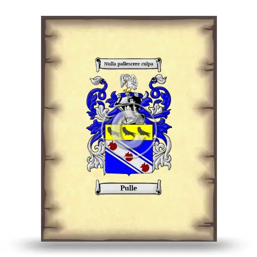 Pulle Coat of Arms Print