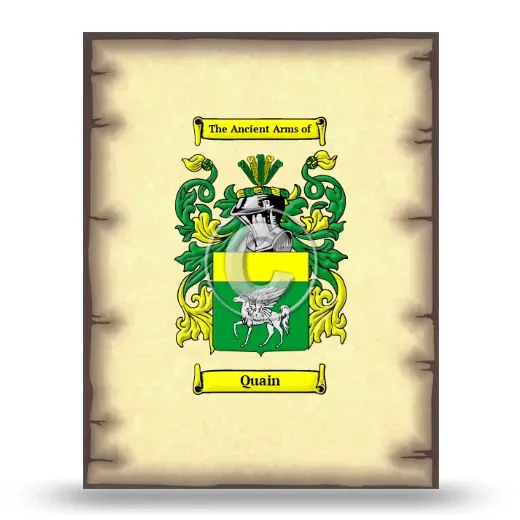 Quain Coat of Arms Print