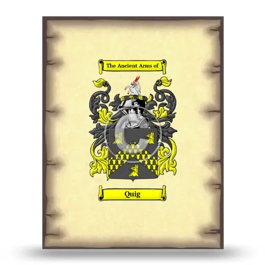 Quig Coat of Arms Print