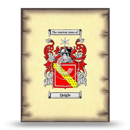Quigle Coat of Arms Print