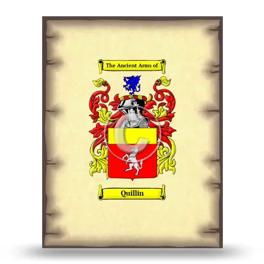Quillin Coat of Arms Print
