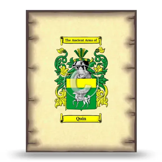 Quin Coat of Arms Print