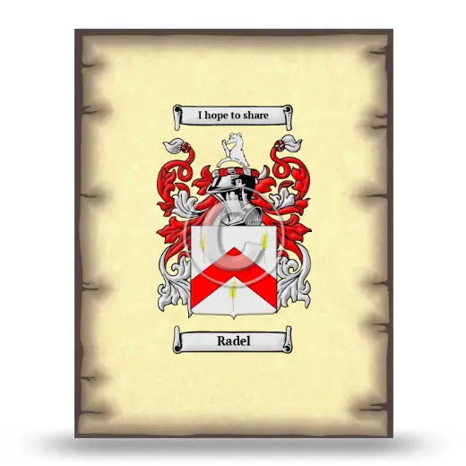 Radel Coat of Arms Print